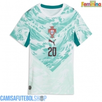 Camisa de time de futebol Portugal Joao Cancelo #20 Replicas 2º Equipamento Feminina Mundo 2026 Manga Curta